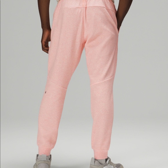 lululemon At Ease Jogger Heathered Pink Mist - Large - like new - Picture 2 of 6